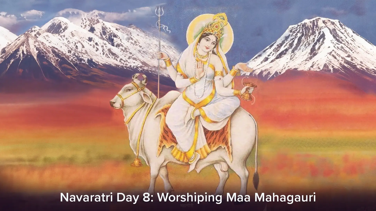 Navratri Day 8, 2025: Worshipping Maa Mahagauri – Symbol of Purity and Peace